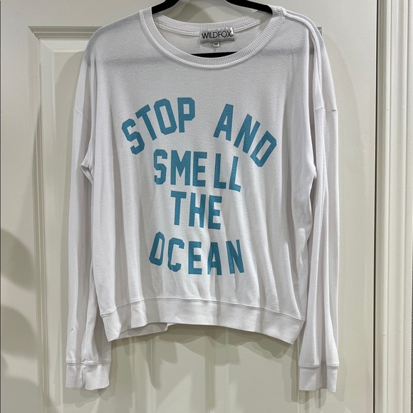 Wildfox Tops - Wildfox Stop And Smell The Ocean pullover size XS